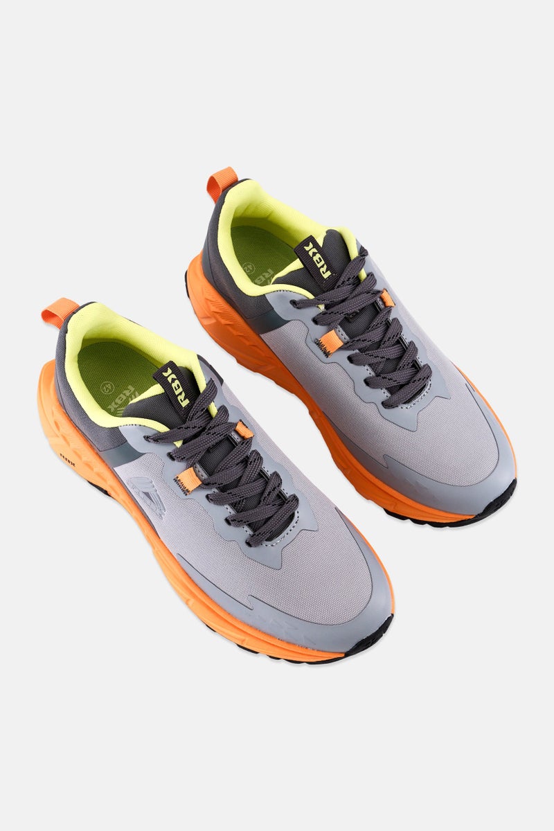 RBX Men Brand Logo Lace Up Training Shoes, Multicolor - Image 4