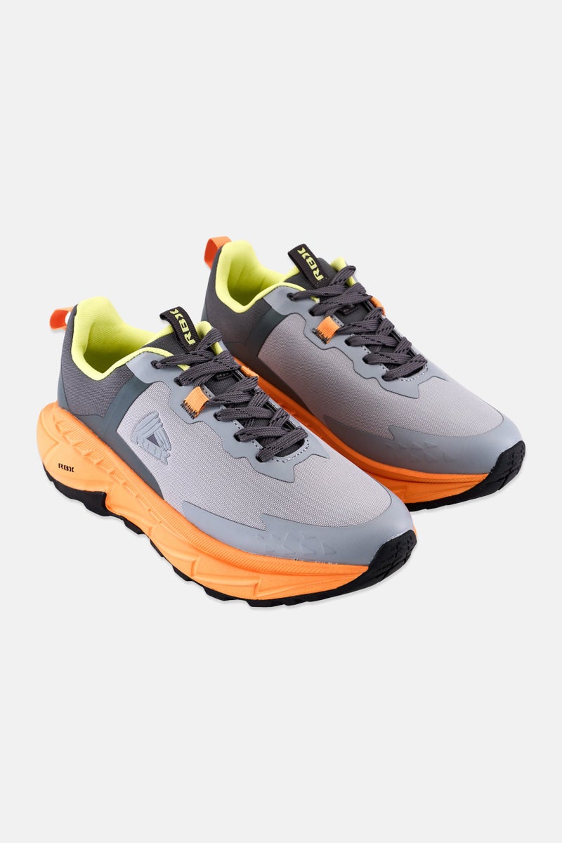 RBX Men Brand Logo Lace Up Training Shoes, Multicolor - Image 1