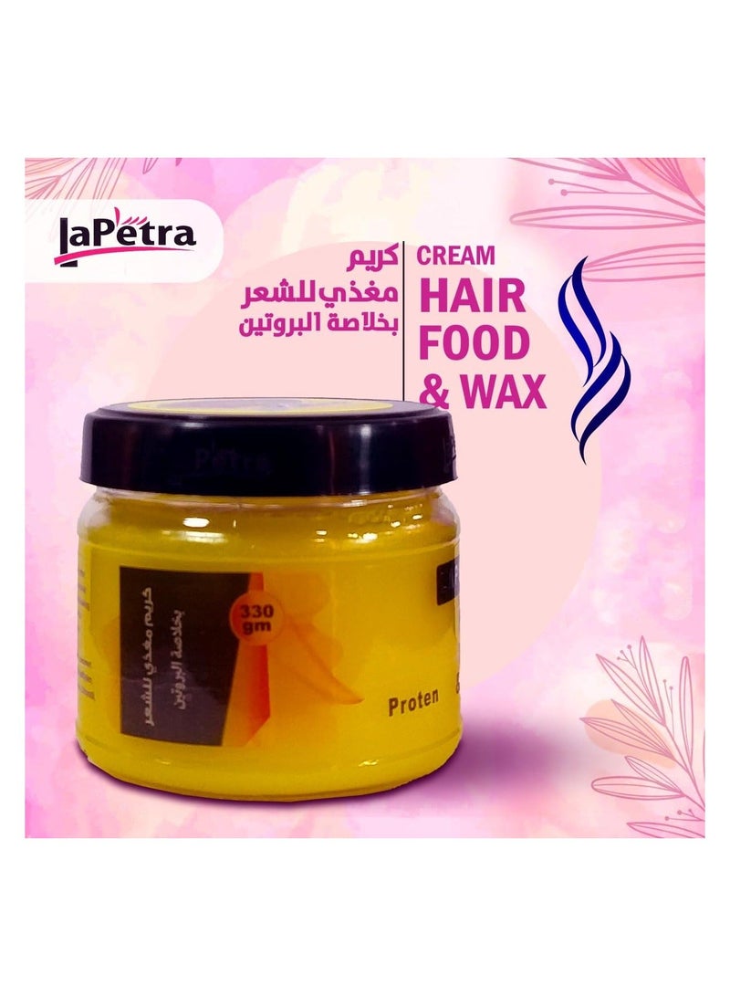 Lapetra Cream Hair Food & Wax Protein 330g - Image 3