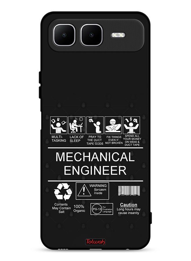 Tolwak Infinix Smart 10 Plus Protective Case Cover Mechanical Engineer Sticker