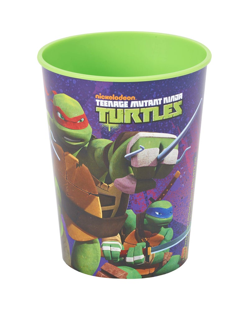 American Greetings Teenage Mutant Ninja Turtle (TMNT) Party Supplies, 16 oz. Reusable Plastic Party Cup (12-Count) - Image 1