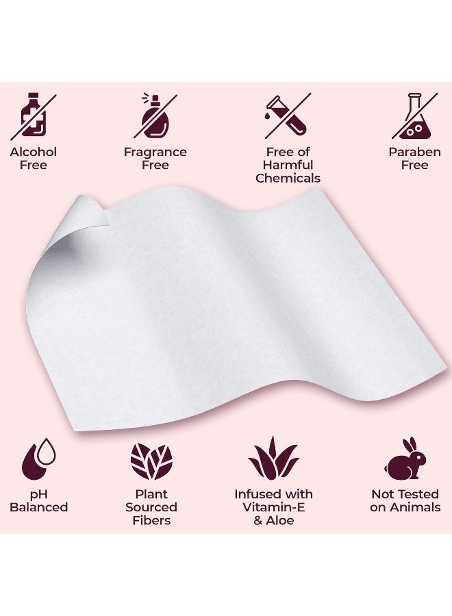 BOOTY WIPES Flushable Wipes Women 80 Count Pack of 4 Wet Wipes for Adults pH Balanced Feminine Wipes with Aloe and Vitamin E Gentle Cleansing Female Toilet Wipes for Sensitive Skin - Image 3