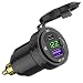Cllena DIN Hella Plug to USB C PD 30 QC 30 USB Charger Socket Power Adapter with Voltmeter and ONOff Switch for Ducati Triumph BMW Motorcycle - Image 2