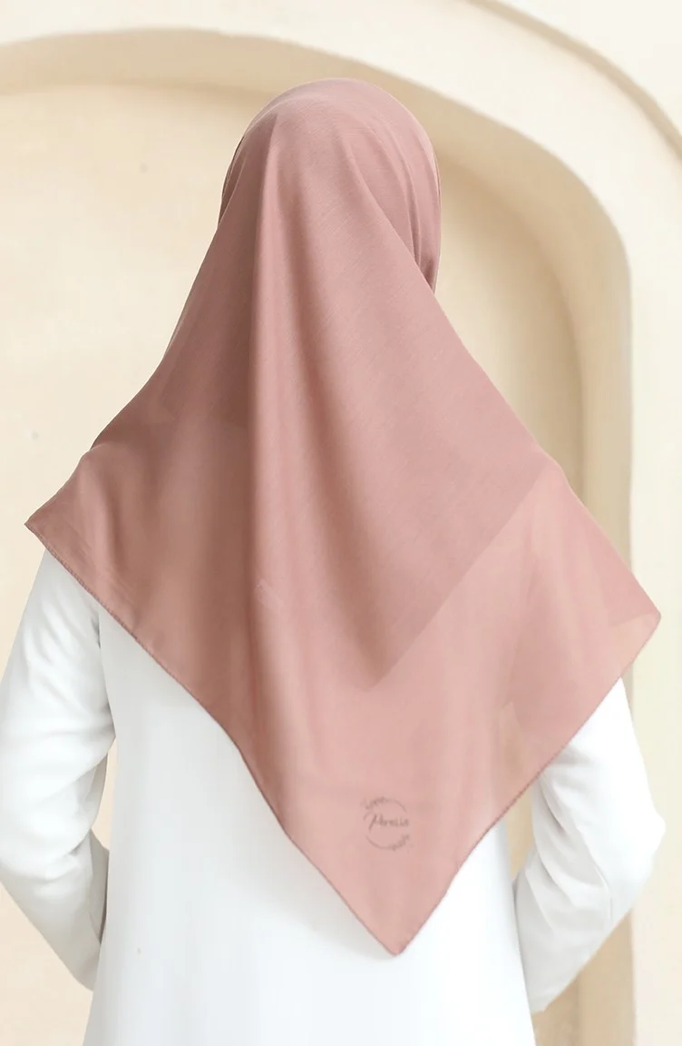 Sefa Merve Plain Scarf Prs-Ssbwl-08 Dark Mink
