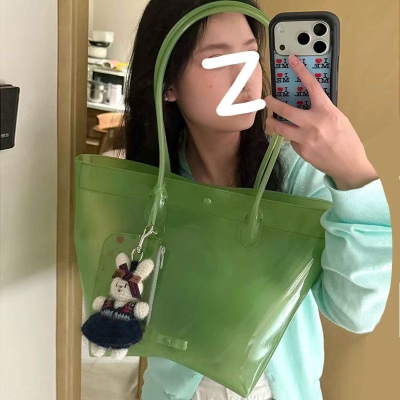 PVC Jelly Color Simple Shoulder Bag for Women, 2026 Summer - Image 4