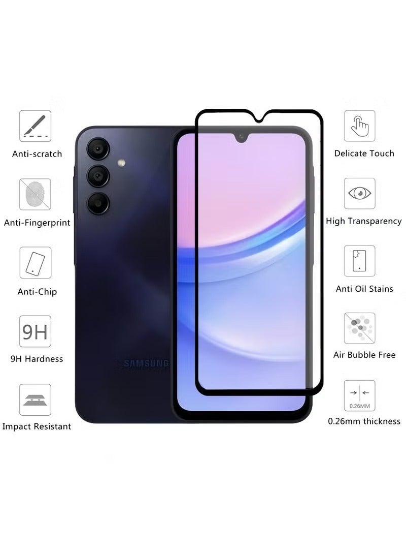 يوارب كينج Samsung Galaxy A26 5G 2 في 1 حماية شاشة الزجاج المقاوم للماء ، فيلم عدسة الكاميرا ، فيلم زجاج مقاوم للماء عالي الدقة ، فيلم شاشة حماية ضد الخدوش. - Image 2