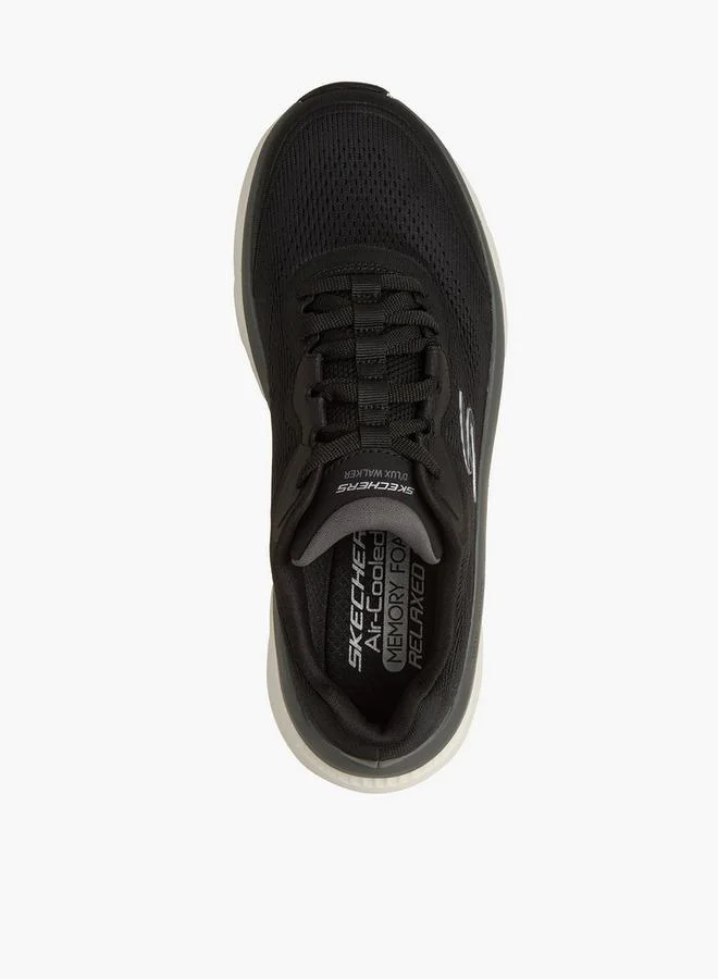 SKECHERS Men D'Lux Walker 3.0 Lace-Up Sports Shoes