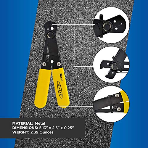 Miller 101-S Adjustable Wire Stripper for Working Technicians, Electricians, and Installers, Grounded - Image 3