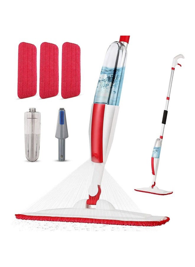 Panda Grip Mops for Floor Cleaning Wet Spray Mop with 14 oz Refillable Bottle and 3 Washable Microfiber Pads Home or Commercial Use Dry Wet Flat Mop for Hardwood Laminate Wood Ceramic  - Image 1