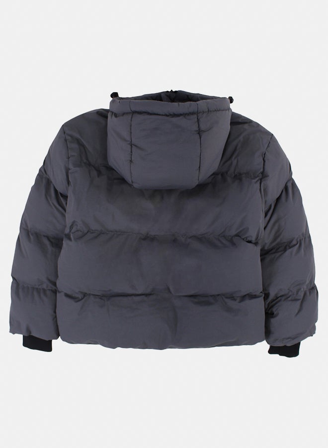 بمبيلو جاكيت أولاد مضاد للماء برأس – رمادي - Image 2