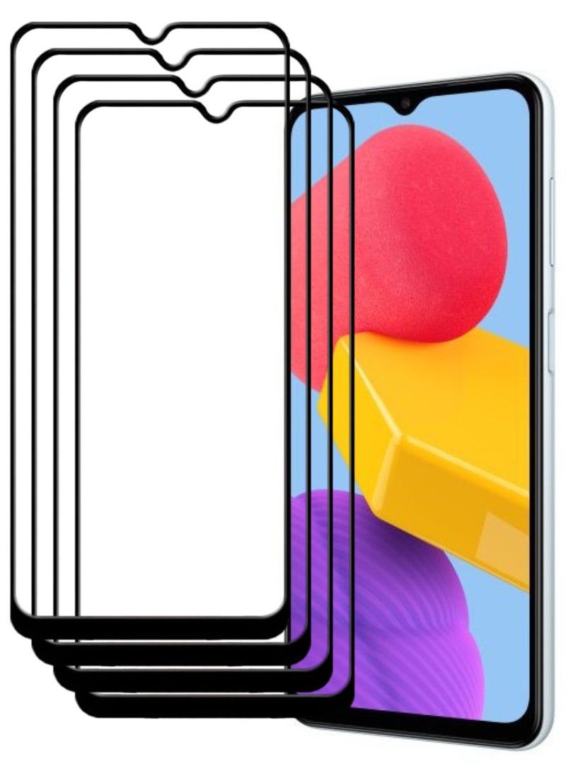 ACLIX 4 Pieces Antistatic ESD Dustproof Premium Quality High Definition Tempered Glass Screen Protector Designed For Samsung Galaxy M13 - Image 1