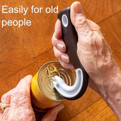 Digital Shoppy Hook Shaped Can Openers Easy Pull-Black/White - Image 3