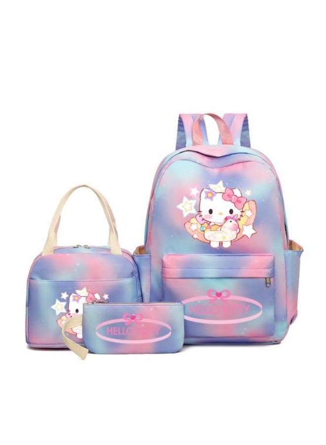 General Vibrant cartoon print bag combination! Lightweight design + large-capacity partition | Fully adapted for children/student/outdoor sports - 62  - Image 1