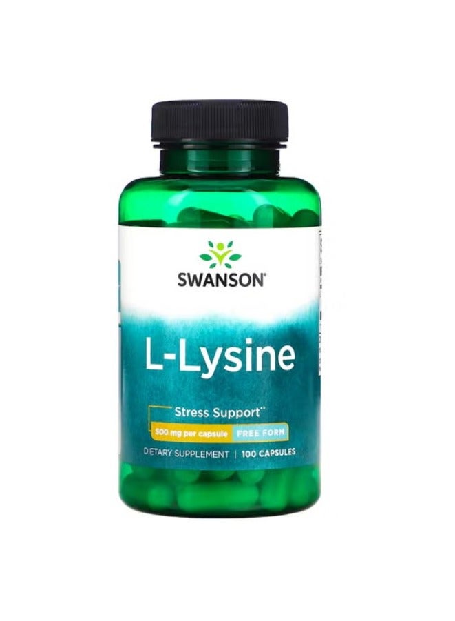 سوانسون ل-ليسين، 500 ملجم، 100 كبسولة