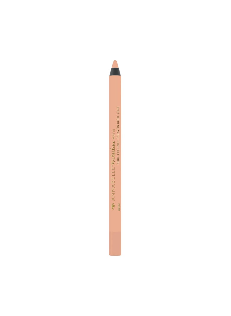 Annabelle Annabelle Waterline Matte Kohl Eyeliner Pencil, Beige, Intense Colours, Matte Finish, Easy-To-Apply, Long-Lasting 10h, Waterproof, Transferproof, Cruelty-Free, 1.2 g 