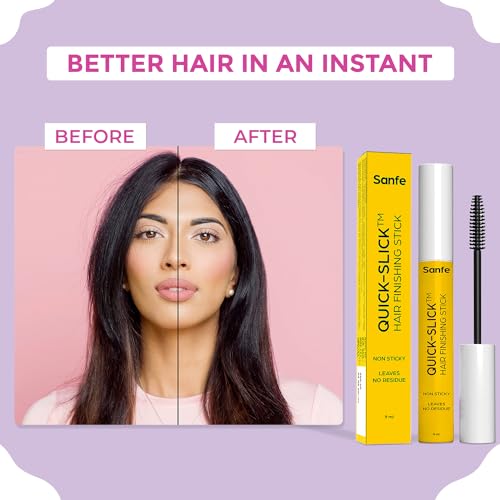 Sanfe Quick Slick Hair Finishing Stick For Women | Anti Flyaway for Smooth, Non-Greasy, and Non-Oily Look | Non-Sticky, Leaves No Residue| For frizzy and baby hair fix 9ml - Image 2