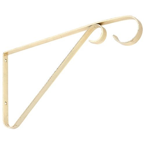 National Hardware 9" BRASS PLANT BRACKET - Image 1