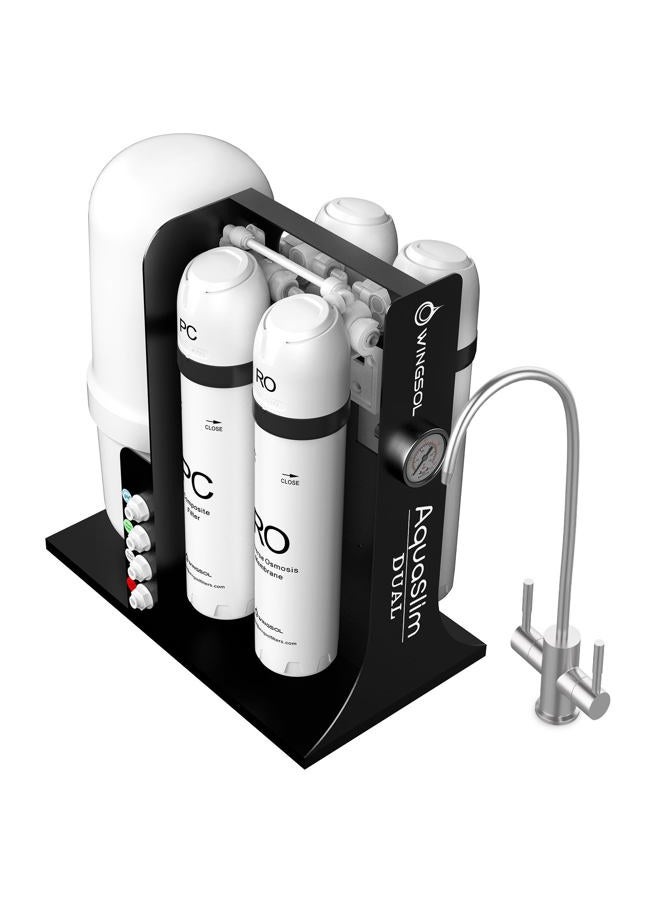 WINGSOL Integrated Reverse Osmosis Water Filter, NSF/ANSI 42/53/58, Dual Outlet 10-Stage Under Sink RO Filtration System for 0 TDS & pH+ Alkaline Remineralization Water, No Electricity Needed - Image 1
