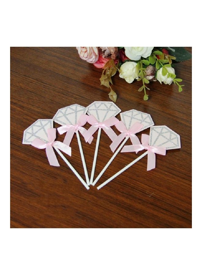 نيبمينينت مجموعة بطاقات لعيد الميلاد بتصميم على شكل كعكة ماسية مُكونة من 5 قطع