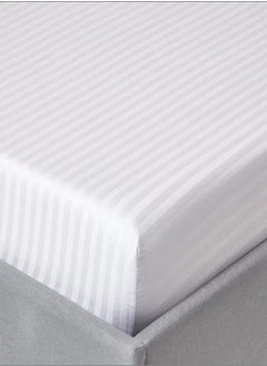 MAXQON Deep Fitted Bed Sheet +2Pcs Pillow Covers, King/Queen/Double/Single Sizes, Color White, Depth 30cm  - Image 2