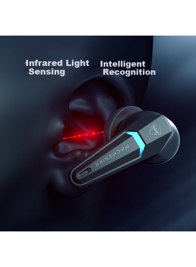 Machenike Th70 Tri-mode Active Noise-cancelling Bluetooth Wireless In-ear Headset 5.4 For Gaming, Long Battery Life, Compatible With Apple, Android, Huawei, Pubg, Semi In-ear Enc Noise-cancelling - Image 3