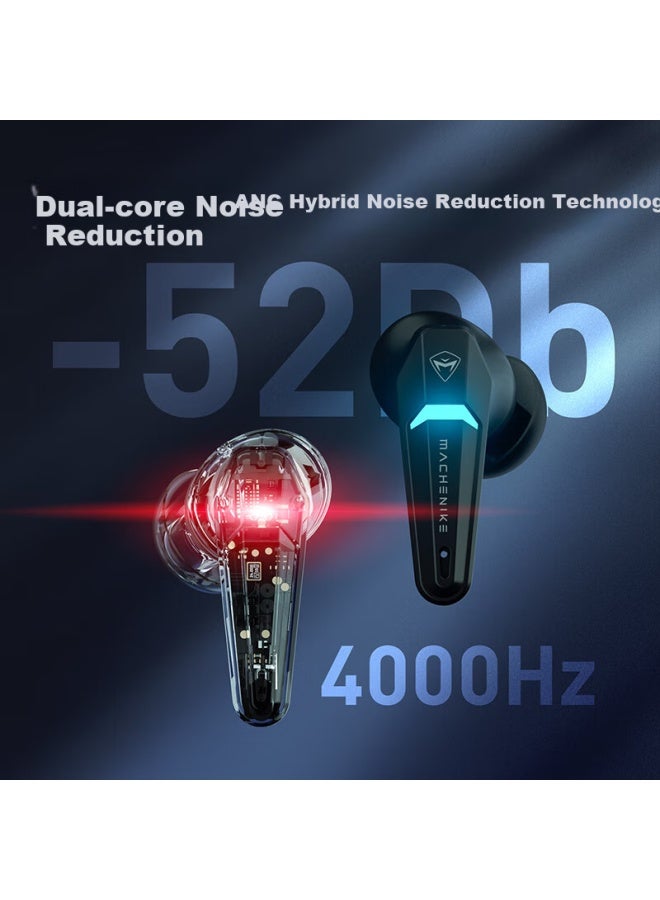 Machenike Th70 Tri-mode Active Noise-cancelling Bluetooth Wireless In-ear Headset 5.4 For Gaming, Long Battery Life, Compatible With Apple, Android, Huawei, Pubg, Semi In-ear Enc Noise-cancelling - Image 4