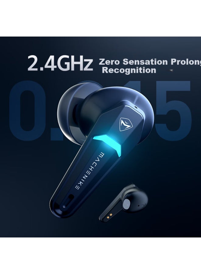 Machenike Th70 Tri-mode Active Noise-cancelling Bluetooth Wireless In-ear Headset 5.4 For Gaming, Long Battery Life, Compatible With Apple, Android, Huawei, Pubg, Semi In-ear Enc Noise-cancelling - Image 2