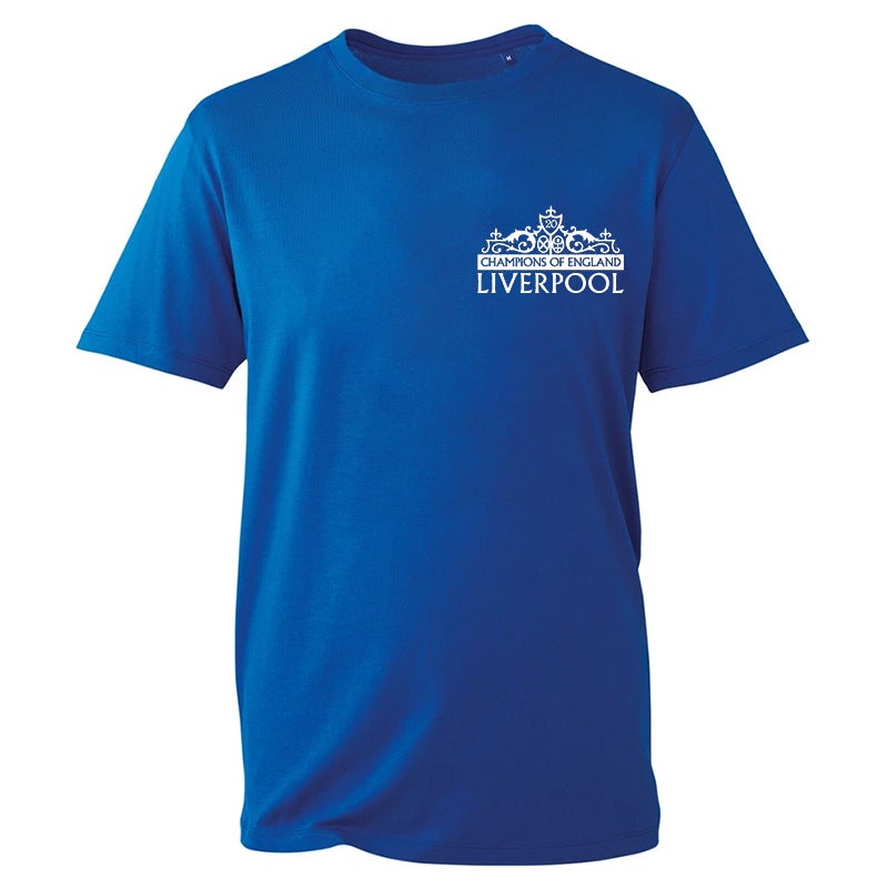 Champions Of England Liverpool Printed Loose T-Shirt Men And Women Casual Short Sleeve - Image 4