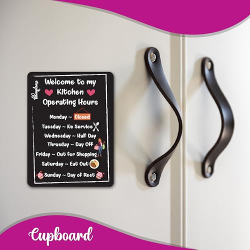 Bhai Please Welcome to my Kitchen Fridge Magnet | Love, Funny, Motivational, Inspirational Quotes Gift and Decoration | Beautiful Shiny Decorative Magnet for home kitchen (Pack of 1) (Size:4x3 inches) - Image 3