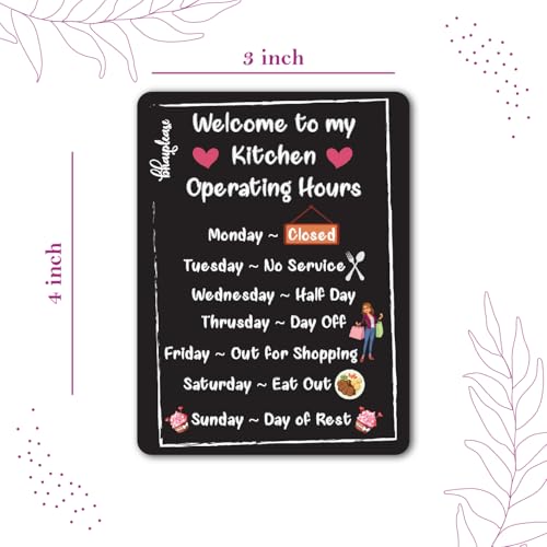 Bhai Please Welcome to my Kitchen Fridge Magnet | Love, Funny, Motivational, Inspirational Quotes Gift and Decoration | Beautiful Shiny Decorative Magnet for home kitchen (Pack of 1) (Size:4x3 inches) - Image 2