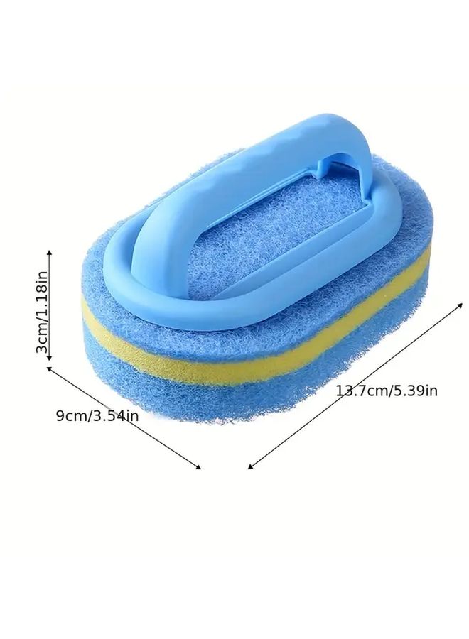 4pcs Sponge Eraser Tub And Tile Cleaner With Handle Powerful Scrubber - Image 3