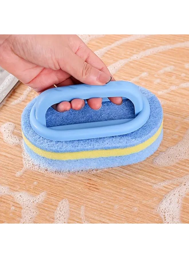 4pcs Sponge Eraser Tub And Tile Cleaner With Handle Powerful Scrubber - Image 2