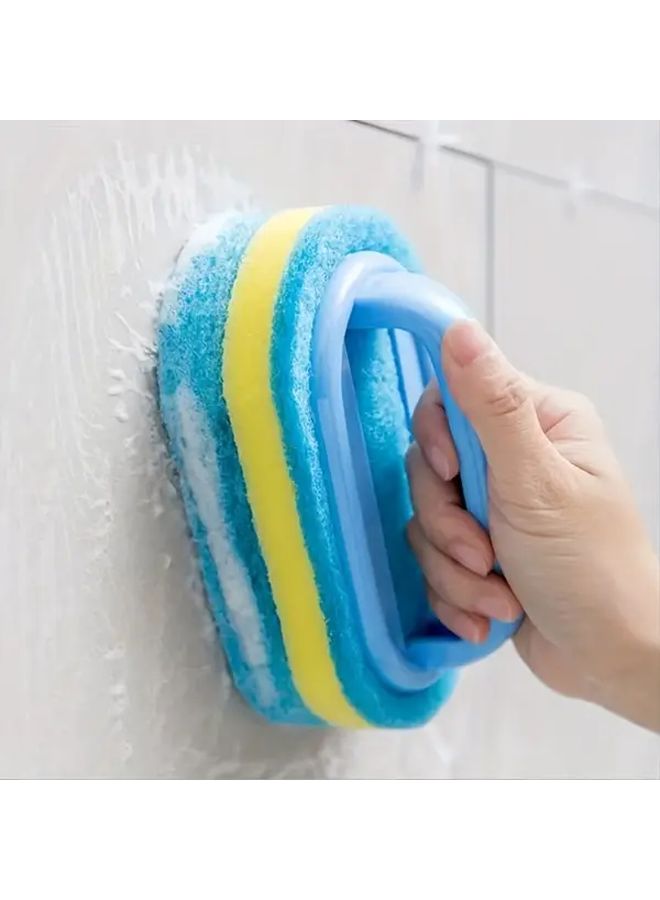 4pcs Sponge Eraser Tub And Tile Cleaner With Handle Powerful Scrubber - Image 4