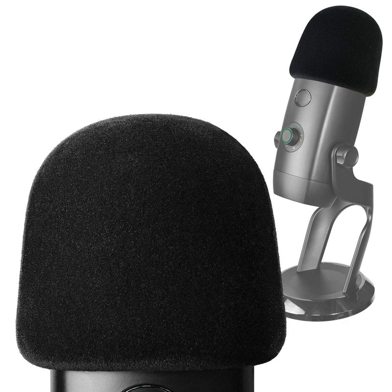 YOUSHARES Pop Filter for Blue Yeti X Mic - Foam Microphone Windscreen Cover with Velvet-like Fabric Covering to Reduce Mic Noises by YOUSHARES - Image 1