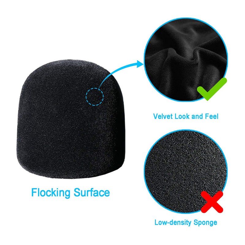 YOUSHARES Pop Filter for Blue Yeti X Mic - Foam Microphone Windscreen Cover with Velvet-like Fabric Covering to Reduce Mic Noises by YOUSHARES - Image 4