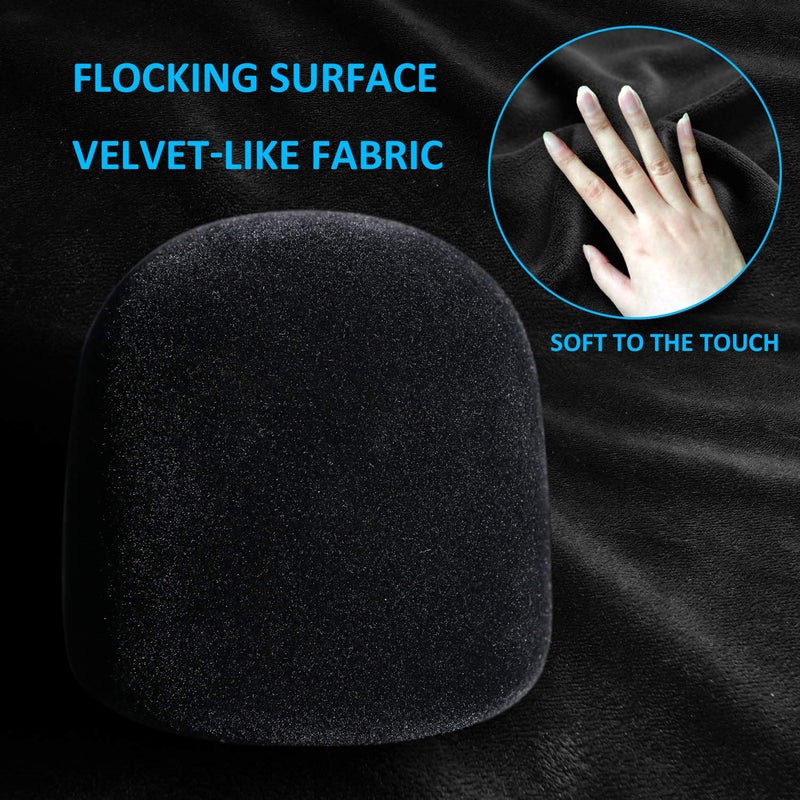 YOUSHARES Pop Filter for Blue Yeti X Mic - Foam Microphone Windscreen Cover with Velvet-like Fabric Covering to Reduce Mic Noises by YOUSHARES - Image 2