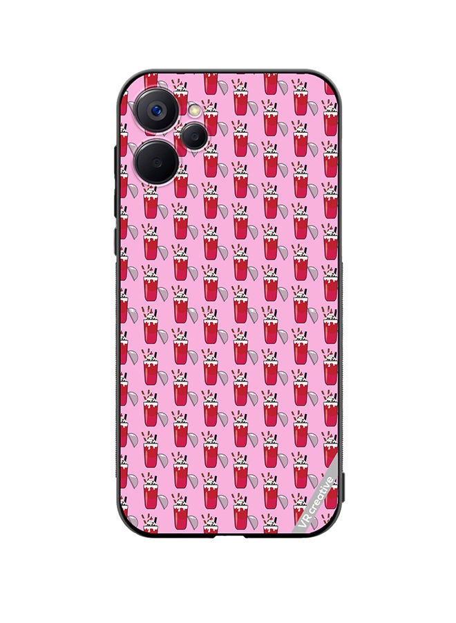 VR CREATIVE Protective Case Cover For Realme 9i 5G Ice Cream Glass Drink Design Multicolour - Image 1