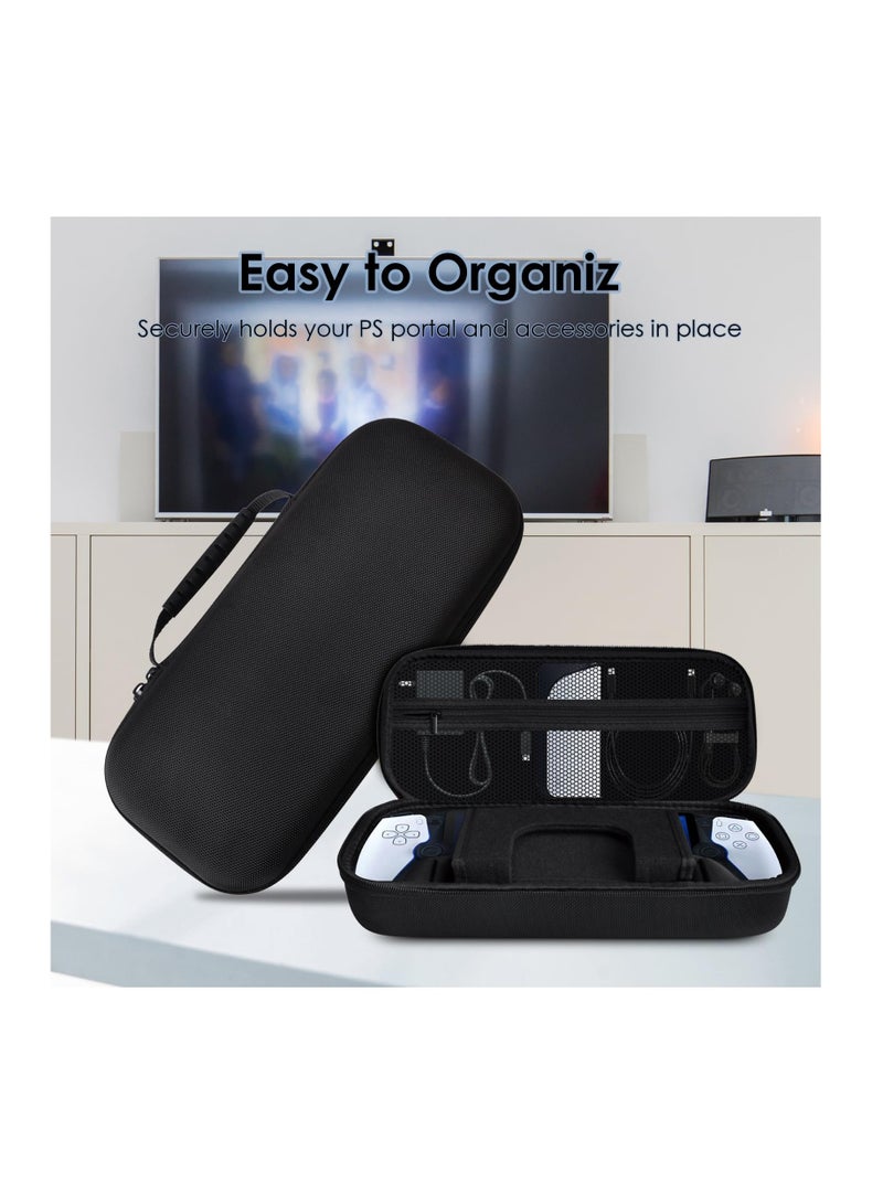 PS Portal Carrying Case, Hard Eva Shell Compatible with PlayStation Portal Remote Player, Protective Case Cover with Protector Screen for PlayStation Portal (Nylon) - Image 5