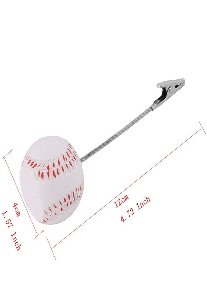 Xiaoyztan Baseball Clip for Table, Place Card Stand Holder, 5 Inch Height Memo Clip, Number Card Holder, Name Card Table Stand Decorations for Home Office Desk Sports Party Wedding Ceremony, 5 Pcs - Image 2