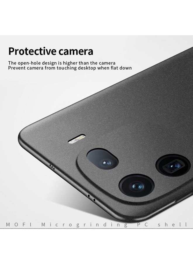 HuHa Case Cover For vivo iQOO 12 Pro MOFI Fandun Series Frosted PC Ultra-thin All-inclusive Phone Case(Gray) - Image 5