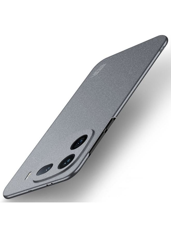 HuHa Case Cover For vivo iQOO 12 Pro MOFI Fandun Series Frosted PC Ultra-thin All-inclusive Phone Case Gray 