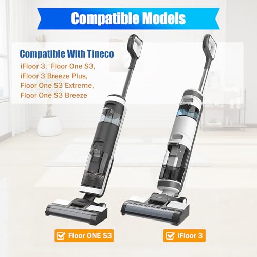 Detetap Replacement Brush Rollers Compatible with Tineco Floor ONE S3/iFloor 3 Breeze Cordless Wet Dry Vacuum Cleaner Rollers for Tineco Floor Cleaner - Image 2