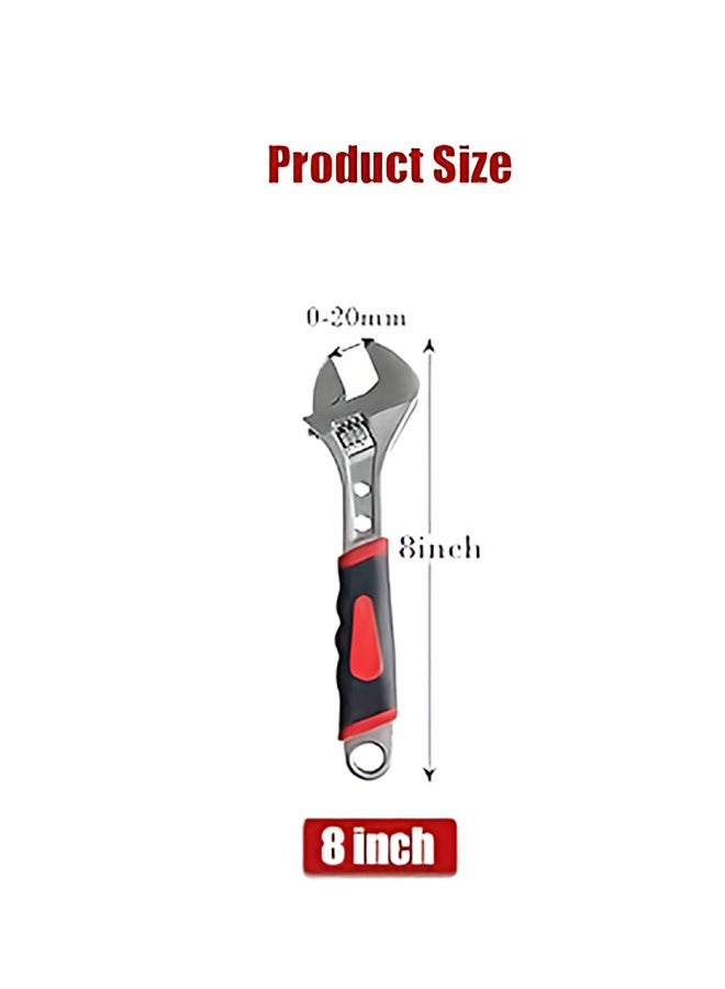 مفتاح ربط مع مقبض مطاطي_ 8انش - Image 1