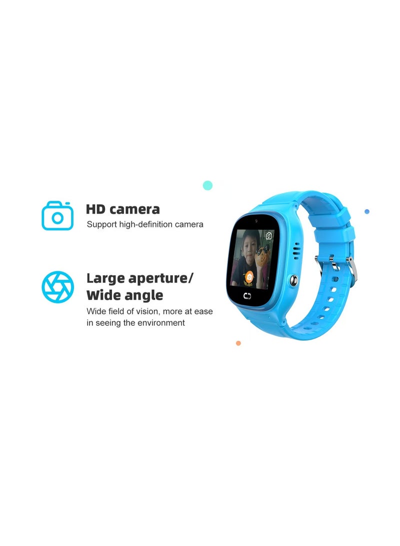 TD45 Kids Smartwatch with GPS, Wi-Fi, Video Calls, SOS, IP67 Waterproof, Camera, Tracker, Location Phone (Blue) - Image 2