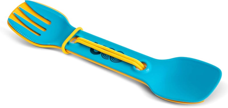 UCO Utility Spork 3-in-1 Combo Spoon-Fork-Knife Utensil, 2-Pack, Gold/Sky Blue - Image 4
