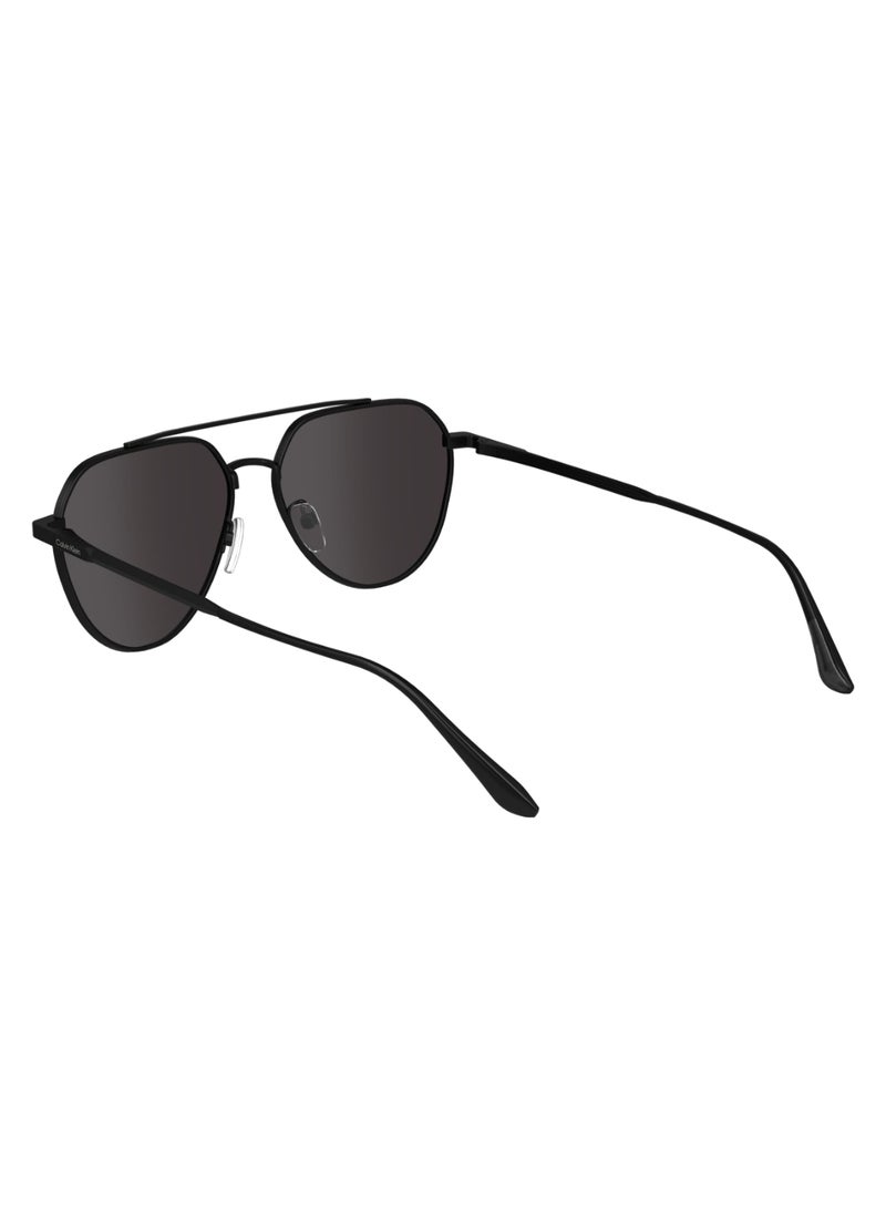 CALVIN KLEIN FULL RIM METAL AVIATOR CALVIN KLEIN SUN CK24100S  5715 (002) MATTE BLACK  - Image 5