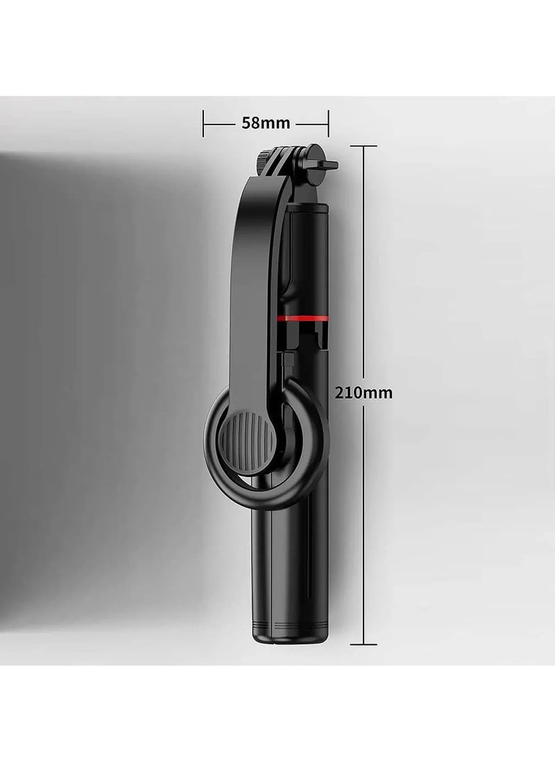 Yesido - Selfie Stick for iPhone 12/13/14/15 with Wireless Remote Control and Tripod Yesido SF19 - Black - Image 1