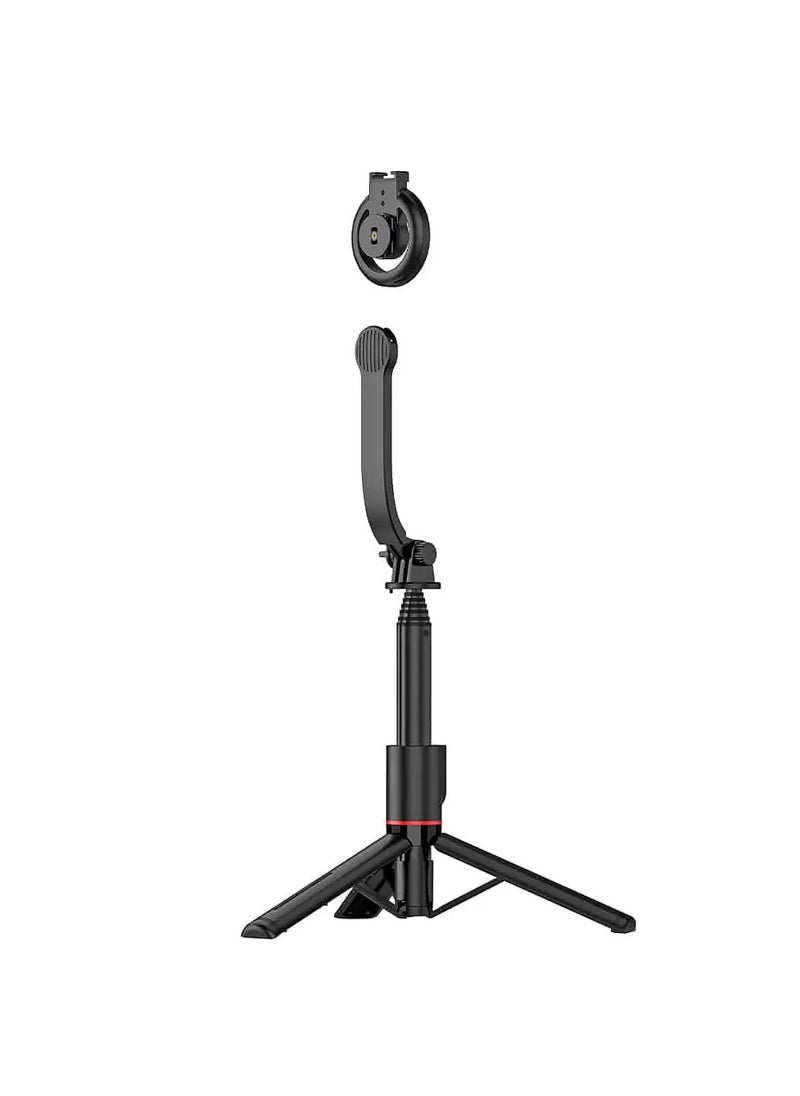Yesido - Selfie Stick for iPhone 12/13/14/15 with Wireless Remote Control and Tripod Yesido SF19 - Black - Image 1