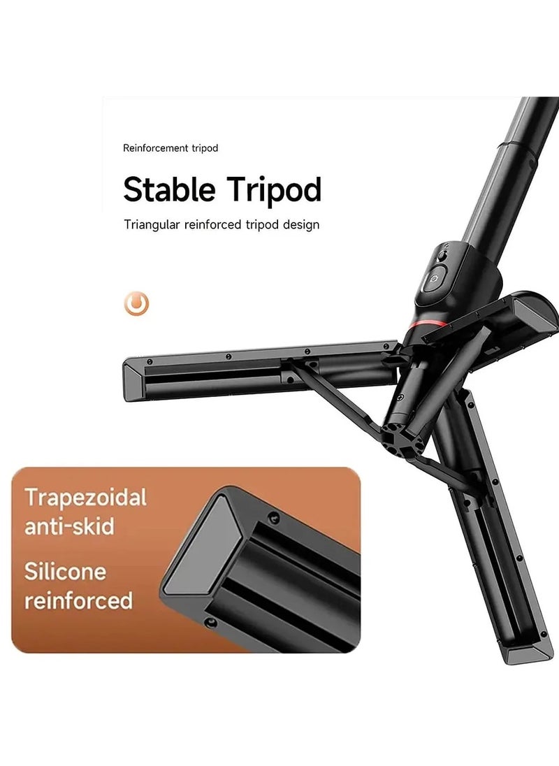 Yesido - Selfie Stick for iPhone 12/13/14/15 with Wireless Remote Control and Tripod Yesido SF19 - Black - Image 1