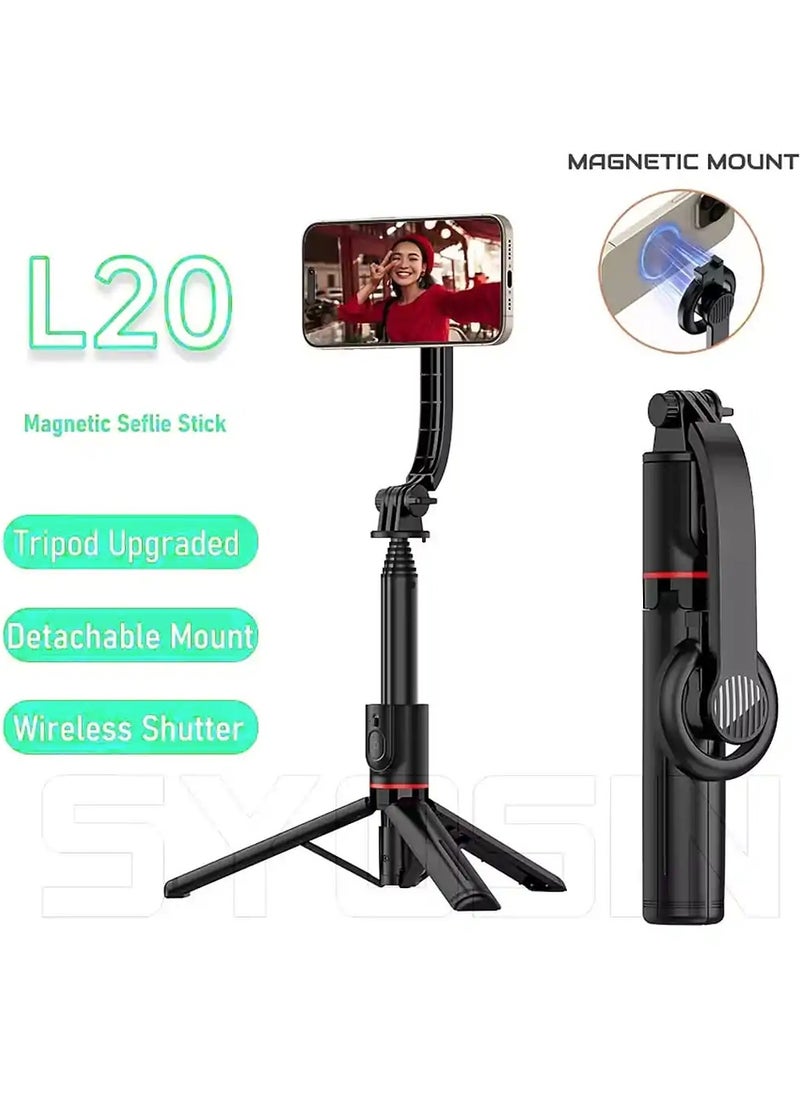 Yesido Selfie Stick for iPhone 12/13/14/15 with Wireless Remote Control and Tripod Yesido SF19 - Black  - Image 2